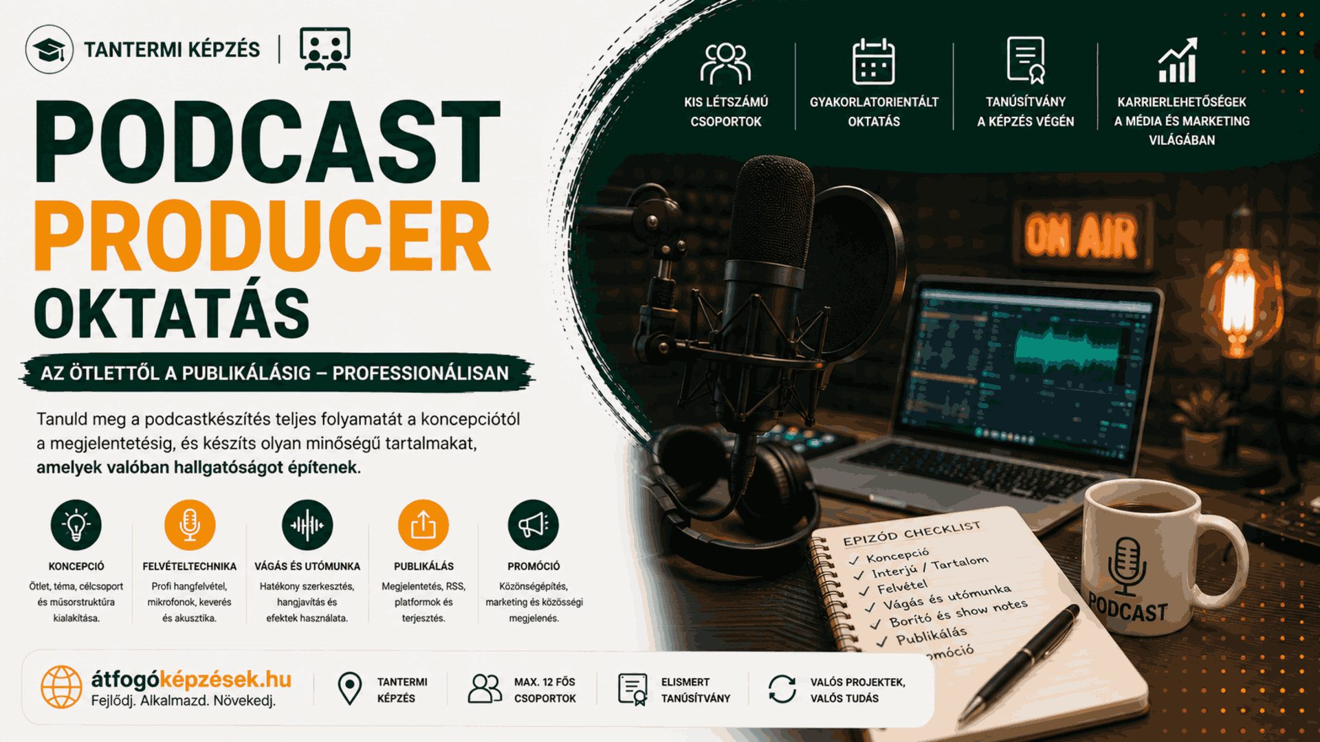 Podcast Producer oktatás - hero kép